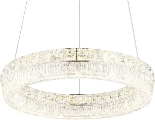 Globo 67387-24 - LED stmievateľný luster na lanku LAUREL LED/24W/230V číre + diaľkové ovládanie