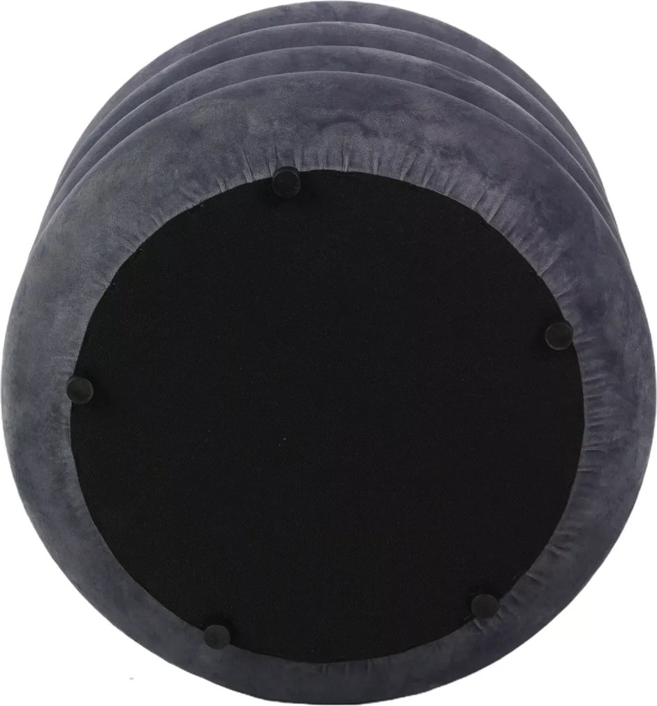 SI Calvi Velvet taburetka sivý