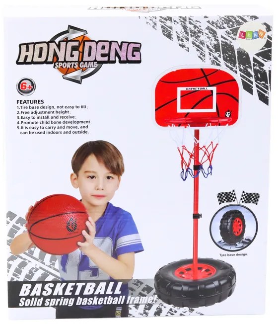 LEAN TOYS Basketbalový set pre deti - stojan 1,7m