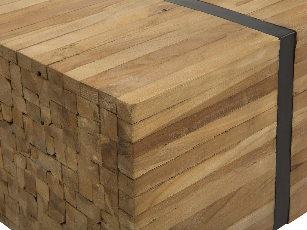 Konferenčný stolík z teakového dreva GANDER Beliani