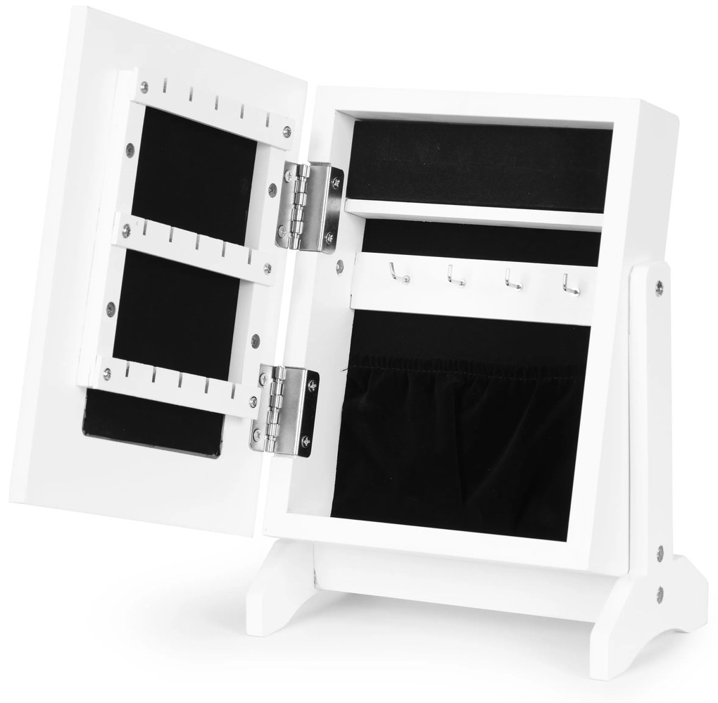 ModernHome Organizér na šperky so zrkadlom