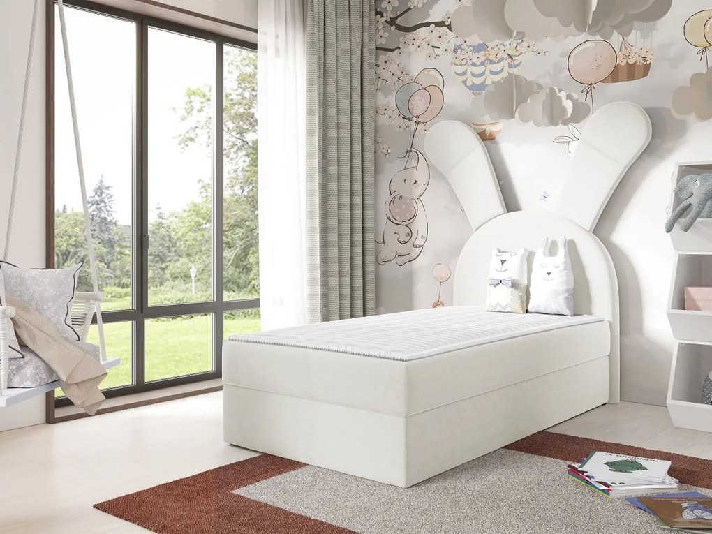 Kontinentálna jednolôžková posteľ Karibso, Strana: ľavá, Dostupné poťahy: Magic Velvet 2200