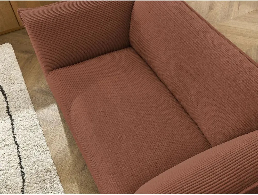 Oranžová menčestrová pohovka 170 cm Giorgia – Bobochic Paris