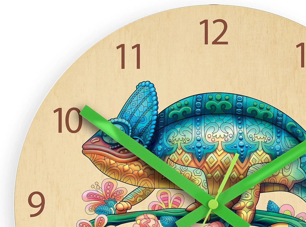 Detské nástenné hodiny Ami Chameleon 30 cm viacfarebné