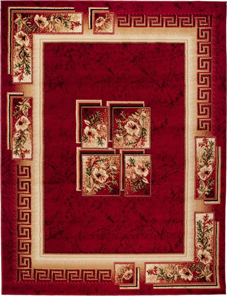 TA Koberec 4489B ČERVENÝ ATLAS PP Rozmer: 250x350 cm