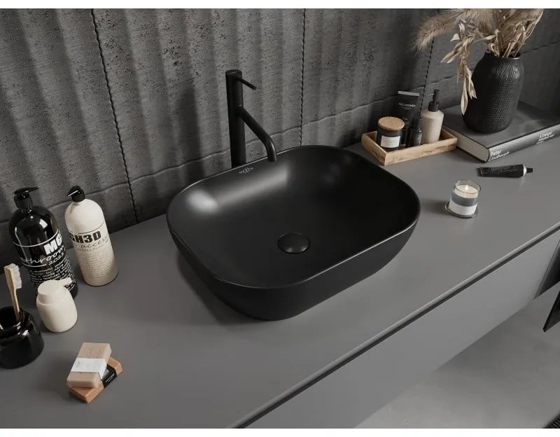 Mexen ROSA umývadlo, 50x40 cm, čierna, 21095085