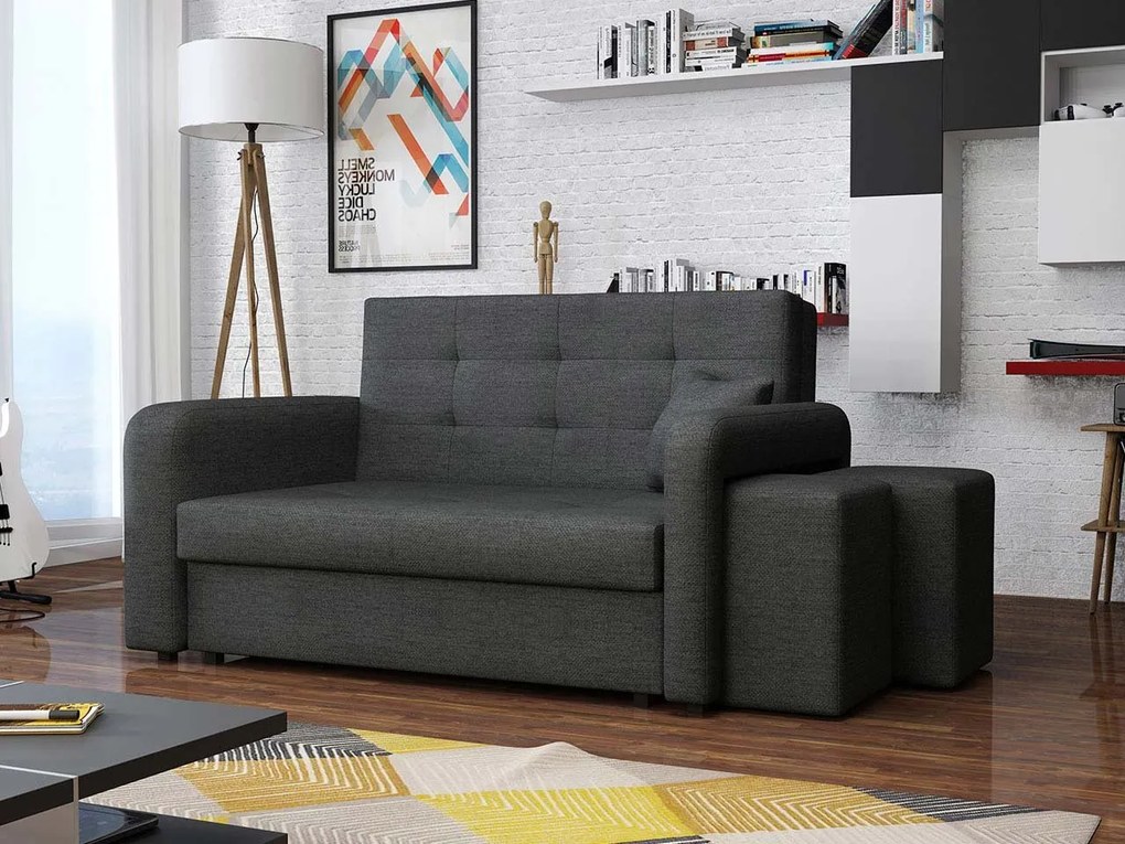 Pohovka s taburetkami Clivia Home II, Taburetka: ľavá strana, Dostupné poťahy: Enjoy 2