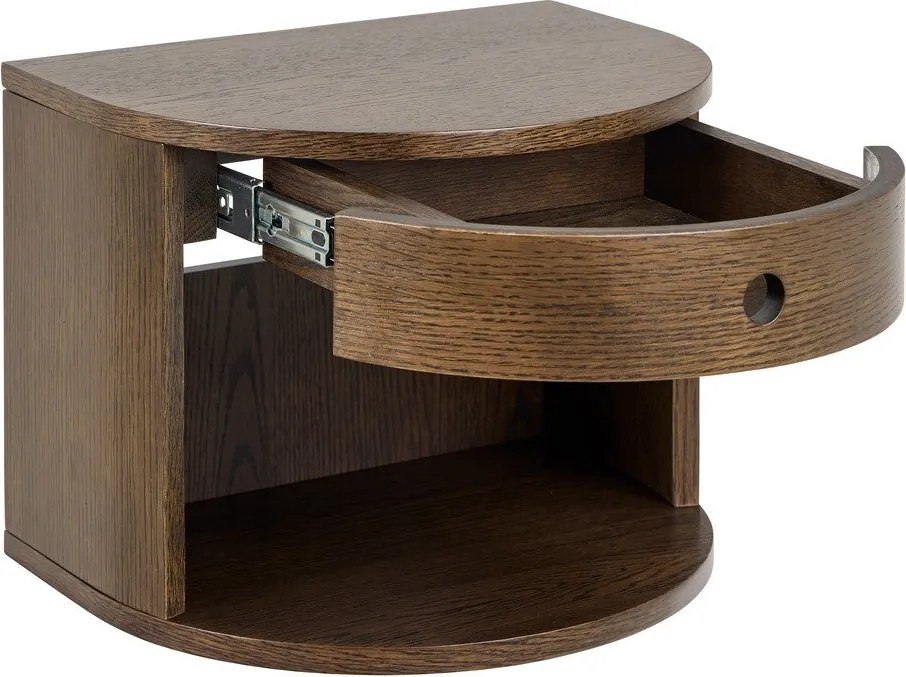 Nočný stolík v dekore duba v tmavoprírodnej farbe Paron – Actona