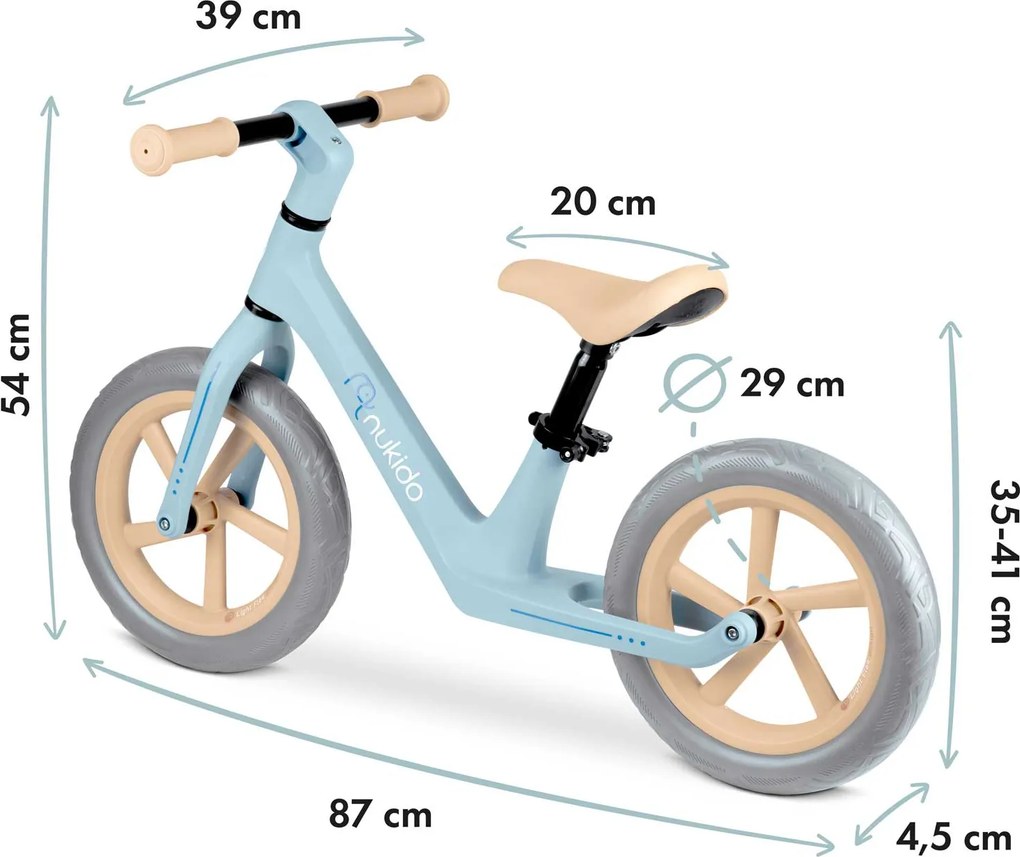 Detský bežecký bicykel Light Flee Nukido