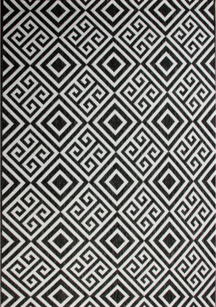 Kusový koberec Gap čiernobiely, Velikosti 50x80cm