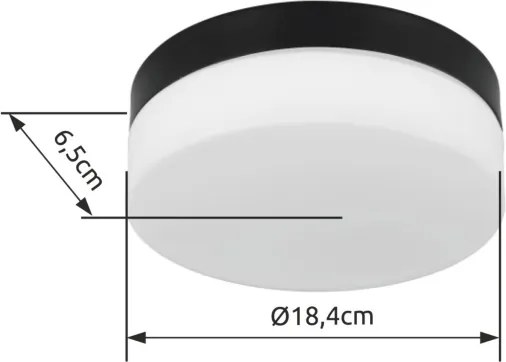 Globo 32111B - Kúpeľňové svietidlo VRANOS 1xE27/60W/230V pr. 18,4 cm IP44