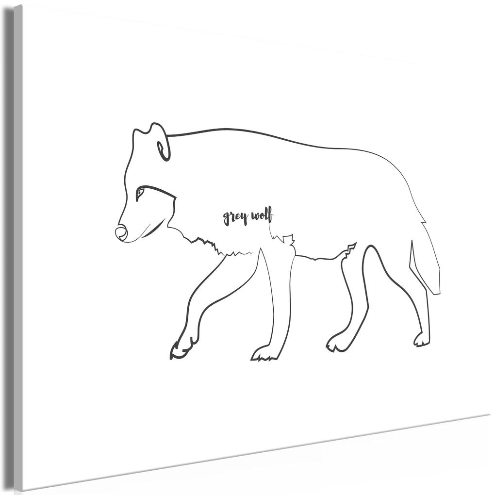 Artgeist Obraz - Wolf (1 Part) Wide Veľkosť: 120x80, Verzia: Standard