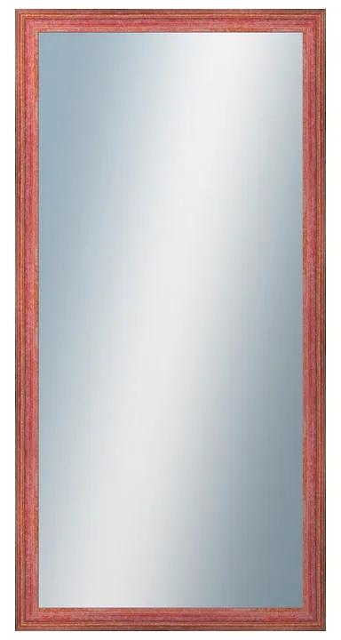 DANTIK - Zrkadlo v rámu, rozmer s rámom 50x100 cm z lišty LYON červená (2707)