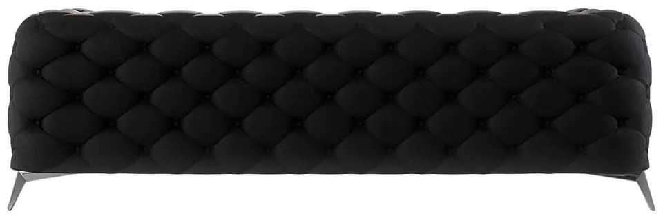 Čierna zamatová pohovka 243 cm Chelsea – Ropez