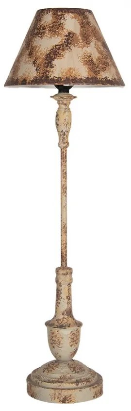 Rustikálna kovová lampa beige 71 cm
