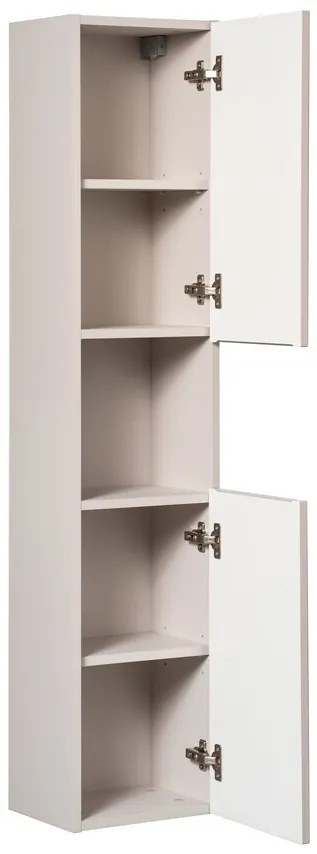 Kúpeľňová zostava Nova Cashmere Beyond 5 so skrinkami a umývadlami kašmírová/dub evoke