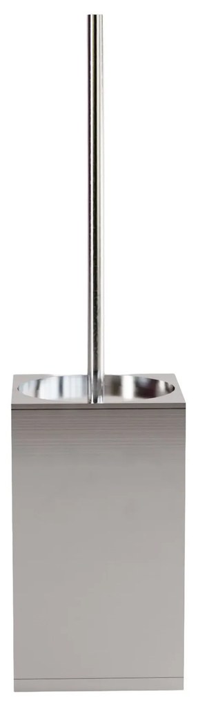 Rea Til, kovový stojan na WC s kefou, brúsená oceľ, REA-88096