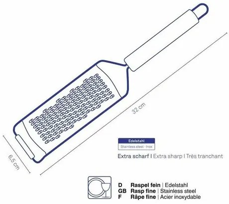 Kela Strúhadlo hrubé Rondo, nehrdz. oceľ 3 mm
