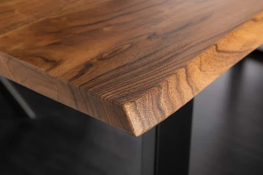 Jedálenský stôl MAMMUT 180 cm, 26 mm divoké akáciové drevo