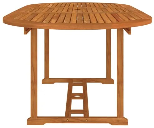 vidaXL Záhradný stôl 200x100x75 cm masívne eukalyptové drevo-