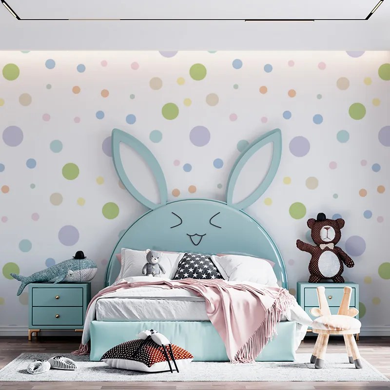 Sablio Tapeta Farebné bodky - 208x125 cm