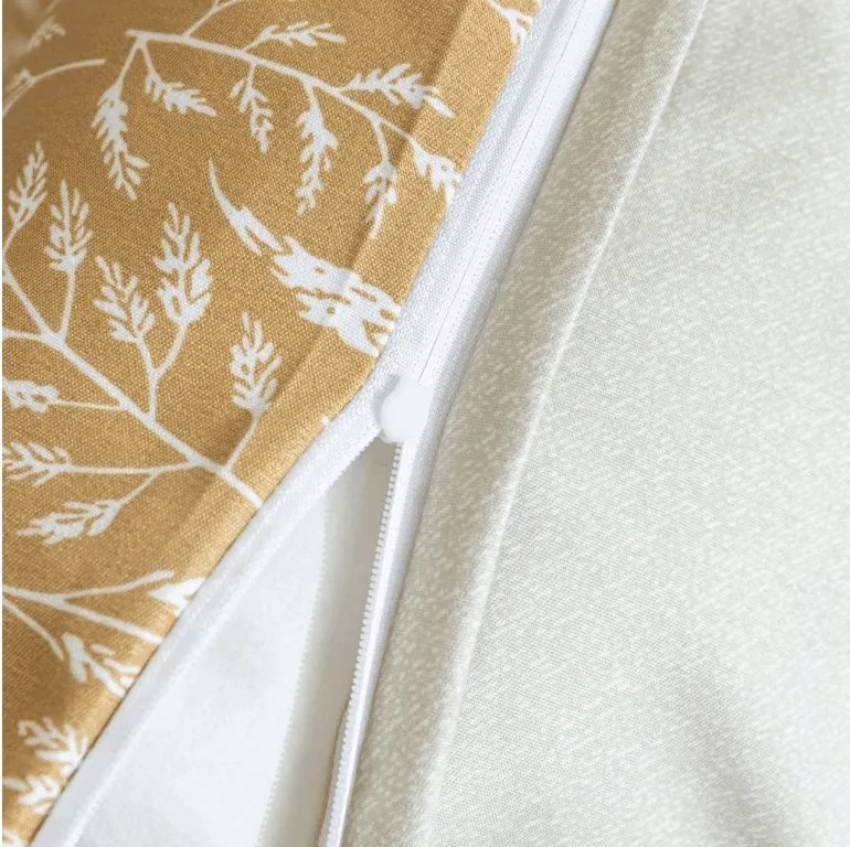 Flanelové obliečky z mikrovlákna KOSTAR žlté Rozmer obliečky: 2 ks 70 x 90 cm | 200 x 220 cm