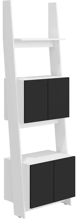 Regál Rack 60-2D Biely/čierna