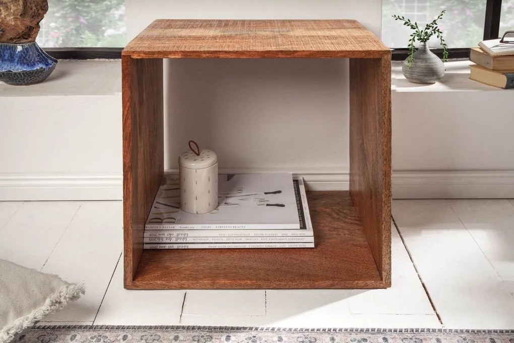 Odkladací stolík Timber 43 cm mango