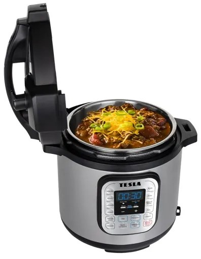 TESLA Electronics EliteCook - Multifunkčný el. tlakový hrniec 6 l 10v1 1000W/230V