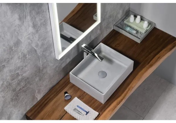 Sapho - Umývadlo na dosku FORMIGO 47,5x36,5 cm betón/sivá