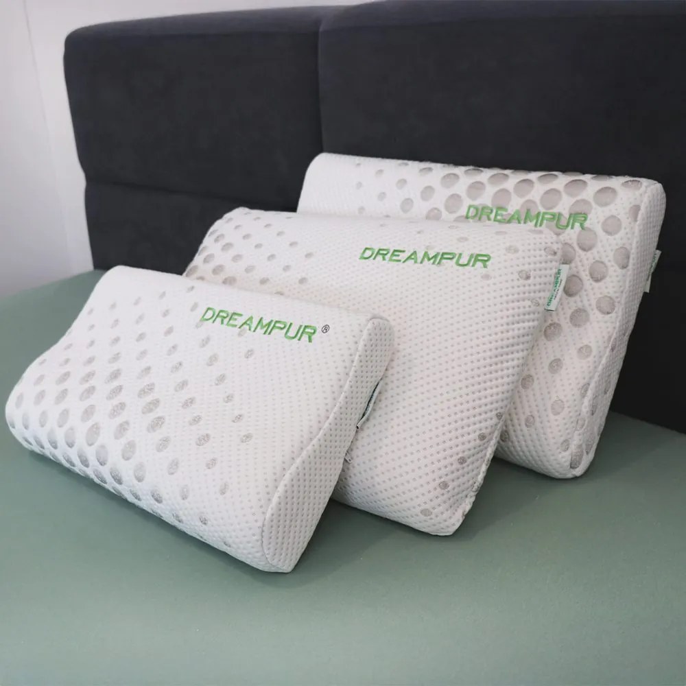 DREAMPUR Anatomický vankúš DREAMPUR z latexovej peny CLASSIC AIR SOFT perforovaný 40x60cm