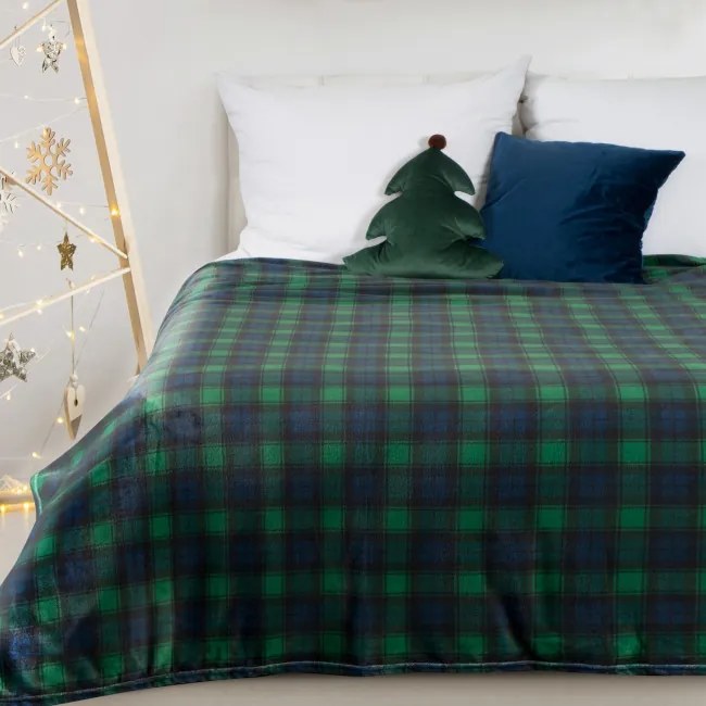 Deka STAR zelená / granátová