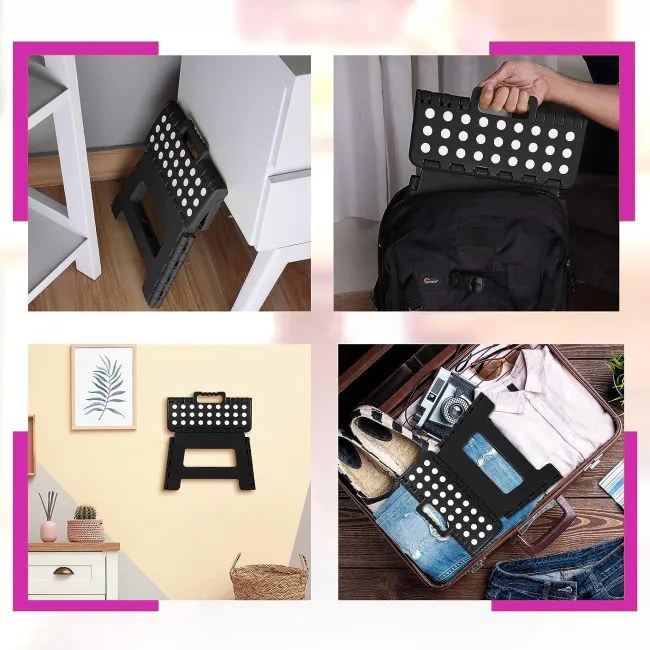 Skladacia stolička AMIGO čierna veľkosť M