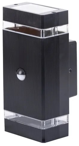 Vonkajšie nástenné svietidlo so senzorom NIZZA 2xGU10/35W/230V IP65