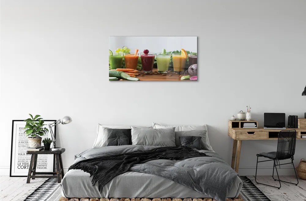 Obraz plexi Zeleninové, ovocné kokteily 100x50 cm