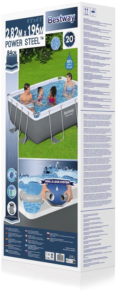 Bazén 282x196x84cm POWER Steel BESTWAY - 56629