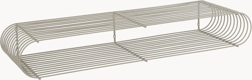 Kovová nástenná polica Curva, Š 80 cm