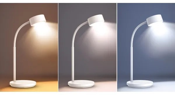 Solight WO3000-W - LED Stmievateľná stolná lampa LED/4,5W/5V 3000/4000/6500K biela