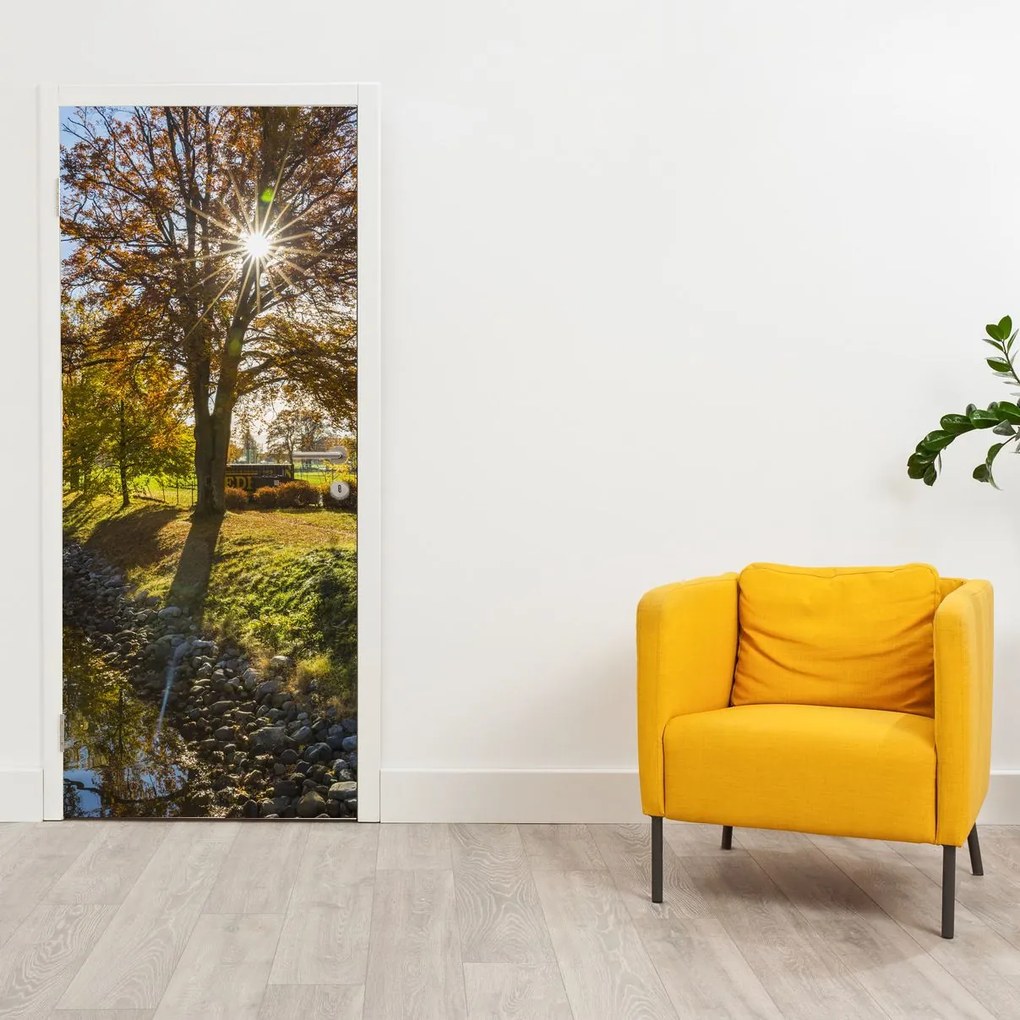 Fototapeta na dvere - Vodný kánal (95x205cm)