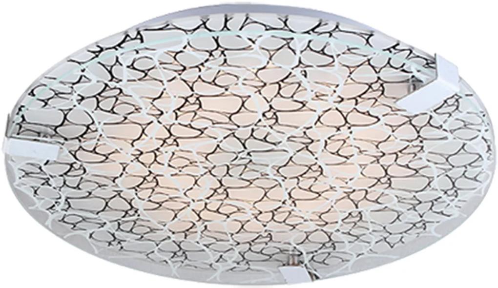 CLX Nástenné / stropné moderné LED osvetlenie BOLOGNA, 9W, studená biela, 31cm, okrúhle