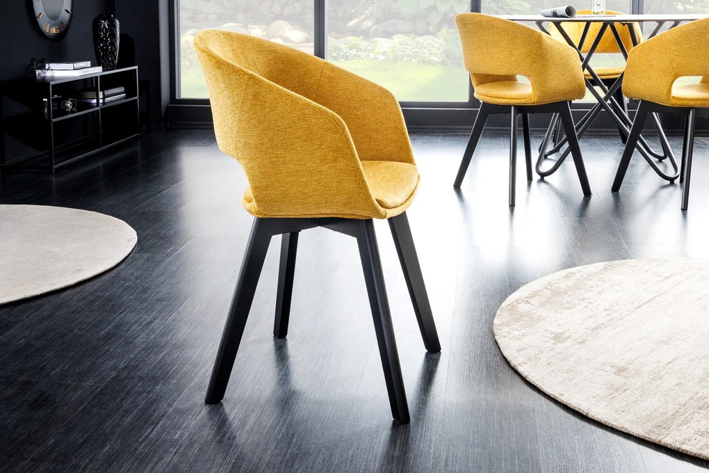 Stolička Nordic Star horčicová žltá