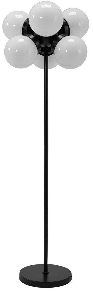 Toolight - Podlahová lampa 6xE27 APP905-6F, čierna-biela, OSW-03204