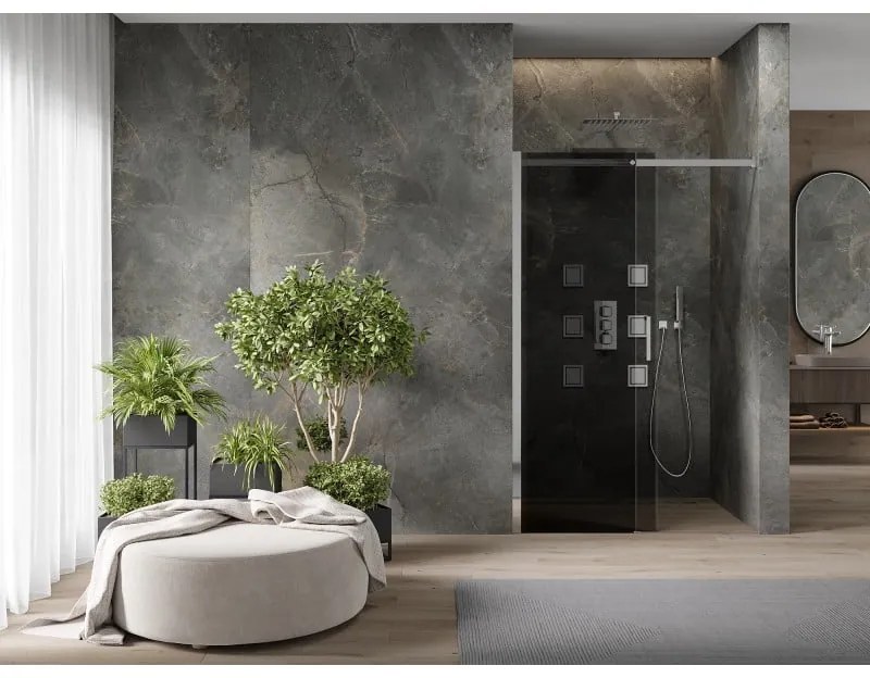 Mexen OMEGA posuvné sprchové dvere do otvoru 140 cm, šedé, 825-140-000-01-40