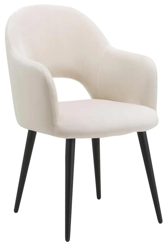 Zamatová stolička's opierkami „Rachel", 55 x 65 cm