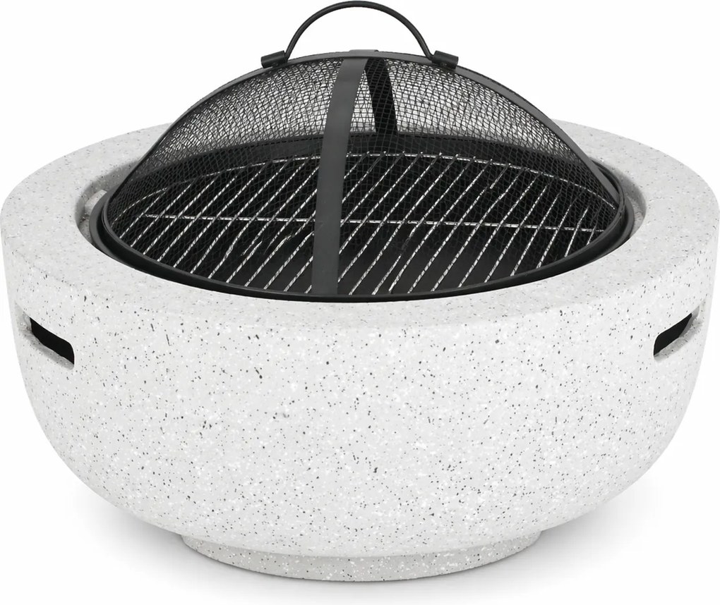 BBQ Meeting Záhradné ohnisko s roštom a príslušenstvom 60 × 60 × 42 cm – záhradný krb, ohnisko a gril v jednom