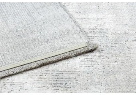 Moderný koberec TULS štrukturálny, strapce 51231 Vintage slonová kosť / sivá Veľkosť: 180x270 cm