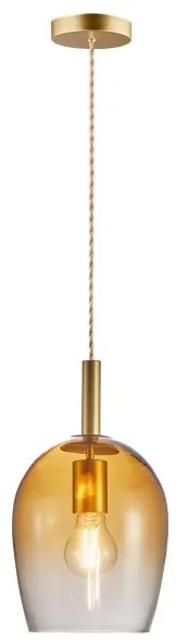 Nordlux - Luster na lane UMA 1xE27/40W/230V pr. 18 cm hnedá/dymová