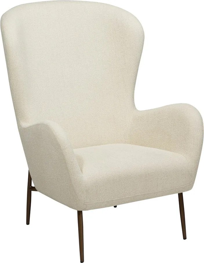 Krémové kreslo z textílie buklé Glam – DAN-FORM Denmark