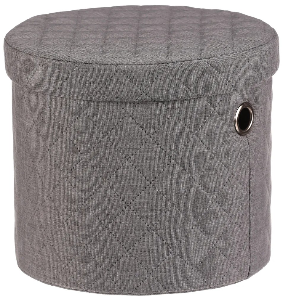 Autronic - Koš prádelní - látka, kulatý, šedý, cena za sadu 5 ks - DT3007 GREY