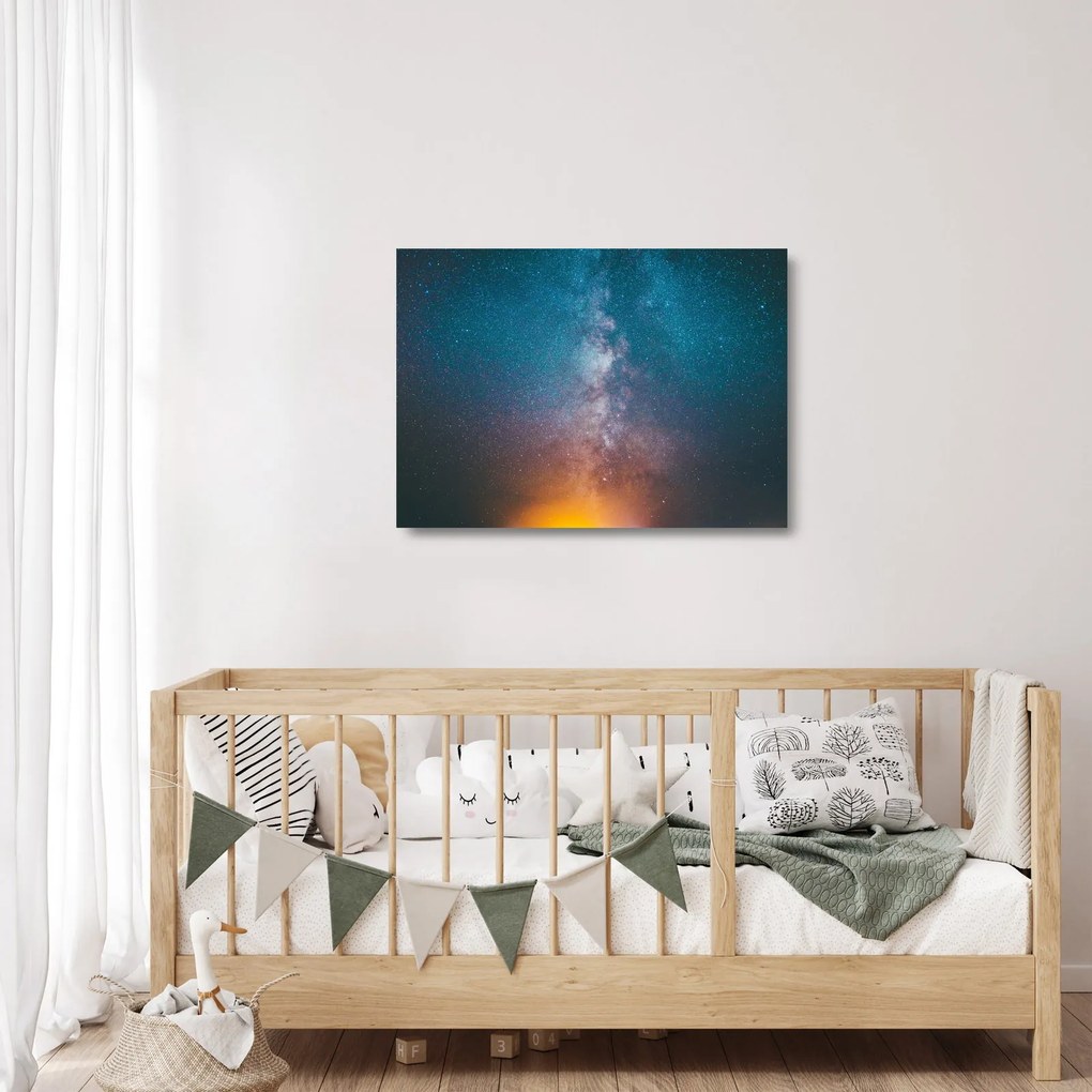 Sklenený obraz - Mliečna dráha (70x50 cm)